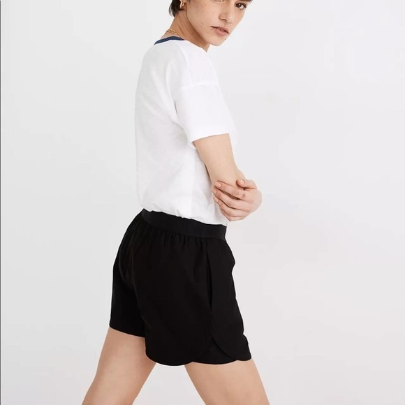 Madewell MWL Allways Pull-On Shorts in Black M Medium - Picture 3 of 8